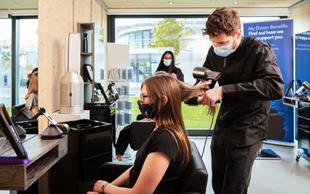 image of stylists at Dyson's on-site hair salon